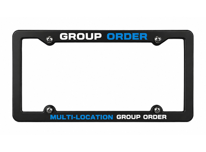 Multi-location dealer group license plate order by Trosmo