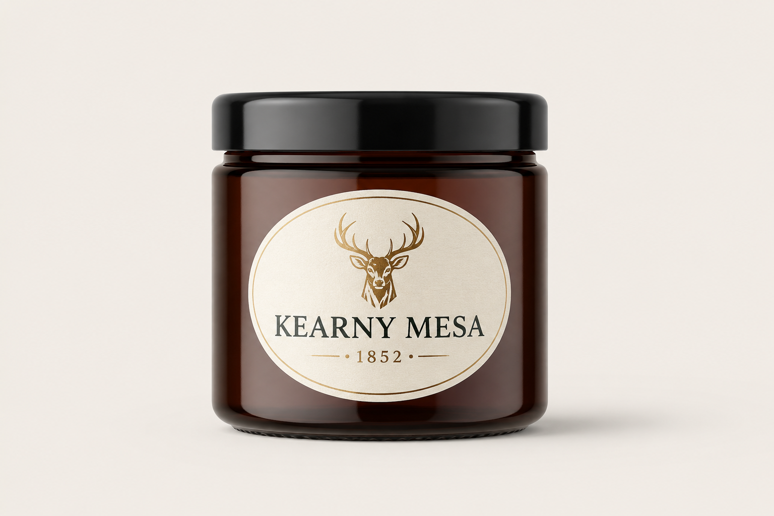 Custom oval sticker on packaging jar printed by Trosmo