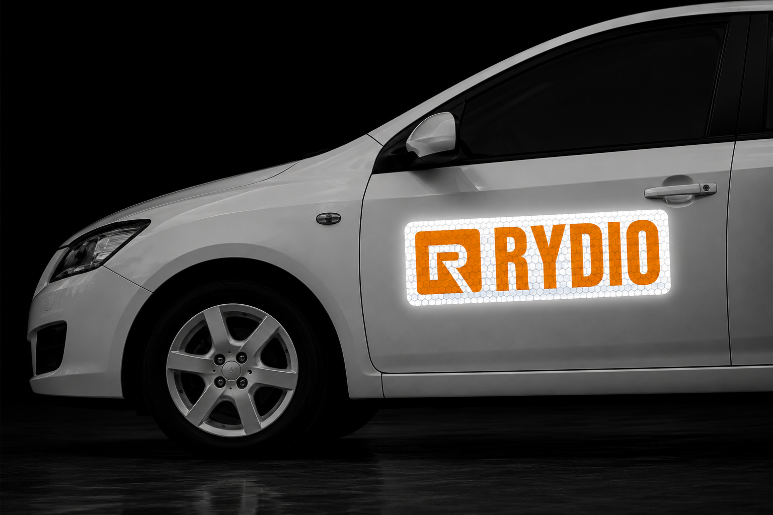 Retro reflective safety sticker printed by Trosmo